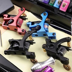 HAWINK Complete Tattoo Kit 4 Standard Machines Power Supply 14 Purple