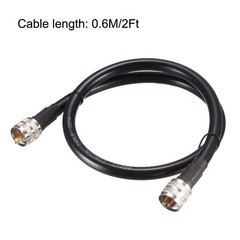 UHF Male PL-259 to UHF Male PL-259,RG213 Coax Jumper Cable 0.6M/2Ft