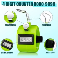 25 Pcs Hand Held Tally Counter 4 Digit Mechanical Palm Click Counter Handheld…