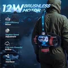 High-Efficiency PAPR Respirator System: Powered Air Purifying Respirators with 3