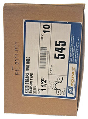 Topaz 545 1-1/2″ Rigid Conduit Straps 2-Hole Steel (Lot of 100) New
