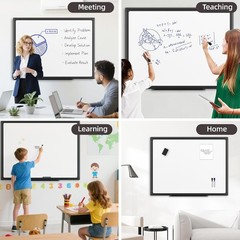 36 X 24 inches Magnetic Dry Erase Board with Aluminum Frame, Whiteboard