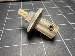 3/8″ Motor Arbor for 3/8″ Shaft – With Set Screw & Threaded Stud