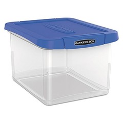 BANKERS BOX FELLOWES HEAVY DUTY WATER REINFORCED CORNER FEL0086201 -BLUE/CLEAR