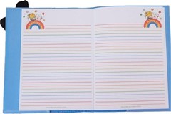 Loungefly Rainbow Brite Faux Leather Journal Notebook Lined Pages Zipper Pocket