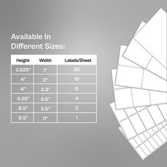 10 Labels (80000 Sheets) – 4″ x 2″ Laser Sheet Labels White Inventory/Shipping