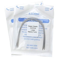 AZDENT Dental Orthodontic Super Elastic NITI Rectangular Arch Wires 10Pcs/Pack