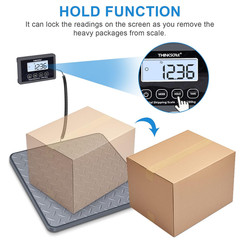 THINKSCALE Shipping Scale, 440 lbs/1 oz Highly Accurate Postal Scale with Hold/T