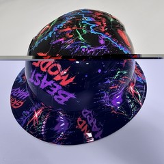 full brim hard hat custom hydro dipped IN BEAST MODE / GRIND HARD NEW