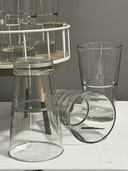 8 Vintage Libbey DuraTuff Endeavor Glasses, Stackable Heavy Duty Tumblers