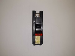 FPE NA120 20 Amp 1 Pole Stab-Lok Type NA Thick Federal Pacific Breaker RED