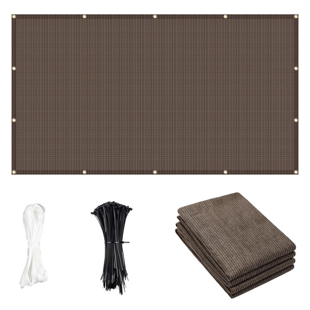 Cool Area Sun Shade Cloth with Grommets 8×10 FT Shade Panel Shade Tarp Screen…