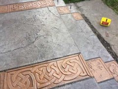 Polyurethane Stamp Mat STONE Concrete Cement Texture Rock Decorative Printed