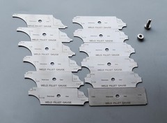 12 Piece Fillet Weld Set 1/32″ increments to 1/2″, 1/16″ increments to 1″ Gauge