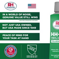 HH-66 Toluene Free Vinyl Cement 1 oz – Vinyl Adhesive, Cement Glue, Industrial C