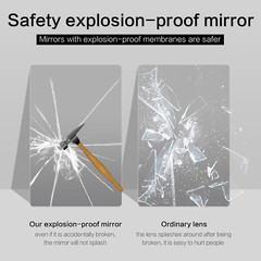 Oval Full Length Mirror, 65″×22″ Wall-Mounted Floor Mirror with Metal Frame, Ult