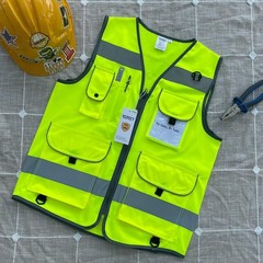 TCCFCCT Safety Vest for Men Women 9 Pockets High Visibility Vest for Safety, …
