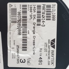 Partial Reel 900ft Waytek WX14-3 SXL Orange Cross-Link Automotive Wire 14GA