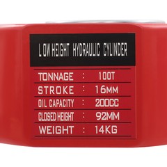 16mm 100 Ton Hydraulic Cylinder Short Type Split Hydraulic Jack 200 cc