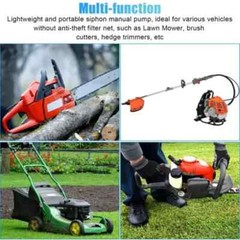 Siphon Hose Hand Pump Portable Manual Car Fuel Transfer for Gas Gasoline Petrol