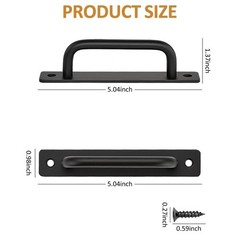 2 Pack Sliding Barn Door 5.04IN Handles Pull Handle Sliding Gate Wardrobe Cup…