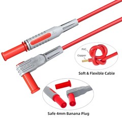 Cleqee Multimeter Automotive Test Leads Kit with Wire Piercing Clip Puncture Prob…