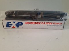 EXP 3-Hole Manual Paper Punch w/ Measuring Guide – Model 90031 – Heavy Duty