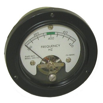A&M Instruments 269-021 380-420Hz AC Frequency Meter w/3188 Transducer 400 HZ