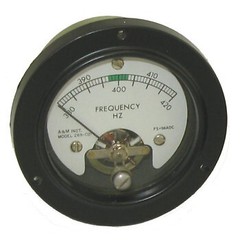 A&M Instruments 269-021 380-420Hz AC Frequency Meter w/3188 Transducer 400 HZ