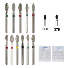 Dental Diamond Burs Zirconia Cutting Football Round End Taper Pear Barrel FG 856