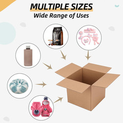 ZBEIVAN Shipping Boxes Mailers 6X6X6 Inches Corrugated Cardboard Small Packing K