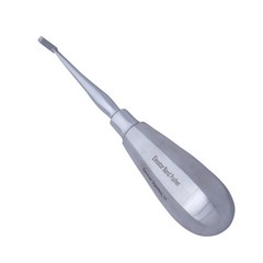 Orthodontic Band Pusher, Angled Serrated Tip, Thumb Grip