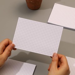 Extra Heavyweight Grid Index Cards 4×6 Inch 92lb Weight Double Sided Graph Ru