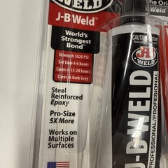 J-B Weld Steel Reinforced Epoxy 8281 Professional Size, Steel and Hardener 5oz