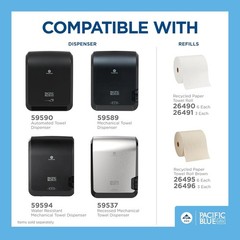 Touchless Paper Towel Dispenser High Capacity Automatic Wall Mount Black