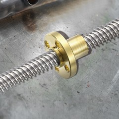 4 Pcs Tr10x2 Screw Brass Nut (2mm Pitch, 1 Start, 2mm )
