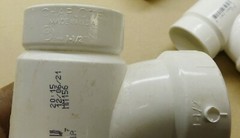 Lot of 3 – 2″ x 1-1/2 Y Wye PVC Fitting Schedule 40 Fitting – Slip x Slip x Slip