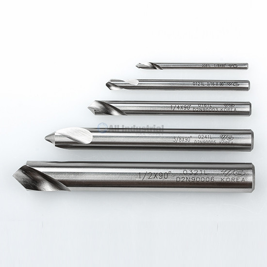 YG1 NC Spotting Drill 8% Cobalt HSS 1/8 to 1/2″ 90 Degree 5 Pc Set CNC Machine