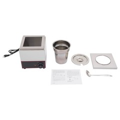 150W Electric Cheese Sauce Warmer Dispenser Stainless Steel Hot Fudge Heater