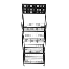4 Tier Retail Snack Candy Display Rack Stand Display Organizer Basket Holder