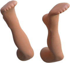 2PCS, 28″Tall Female Mannequin legs, Table Top Display, Durable PE Plastic