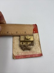 Vintage Cupboard Catch Satin Brass Plated Spring Latch New Standard 522-bb