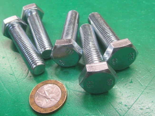Tap Bolt, FT, 8.8 Zinc Plated Metric, M12 x 1.75 x 40 mm Length, 50 Pc