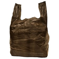 1000 Bags 1/6 Black (21 x 6.5 x 11.5) T-Shirt Plastic Grocery Shopping Bag NEW