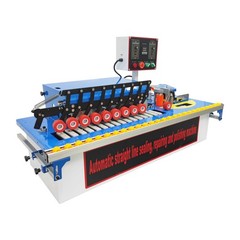 Double-sided trimming Woodworking Straight &Curved Line Edge Bander 0-19.7ft/min