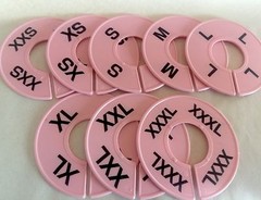 LuLaRoe Clothing Round Rack Size Dividers PINK with Black Print XXS – XXXL