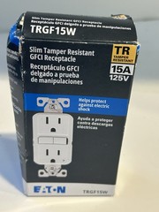 NEW Eaton Tamper Resistant TRGF15W White 15A 125V GFCI Receptacles Outlets NIB