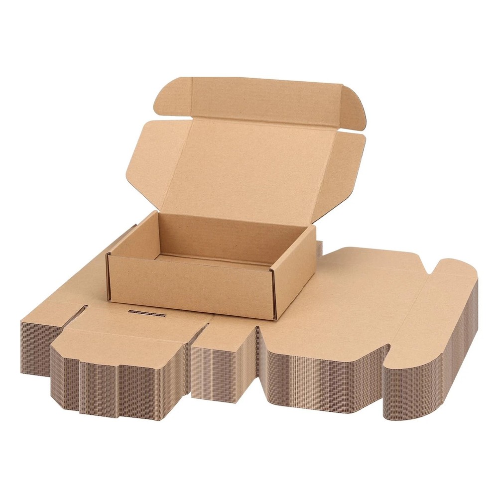 7x5x2 inch Shipping Boxes Bulk 40 Pack Brown Tab Lock Tuck Top Mailer Boxes