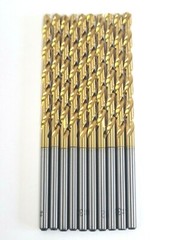 #32 TIN COATED HSS JOBBERS LENGTH DRILLS FLUTE NACHI 501P 10 PACK