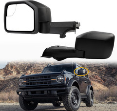 Driver Side Mirror Compatible with 2021-2024 Ford Bronco Left Mirror W/Temp Sens
